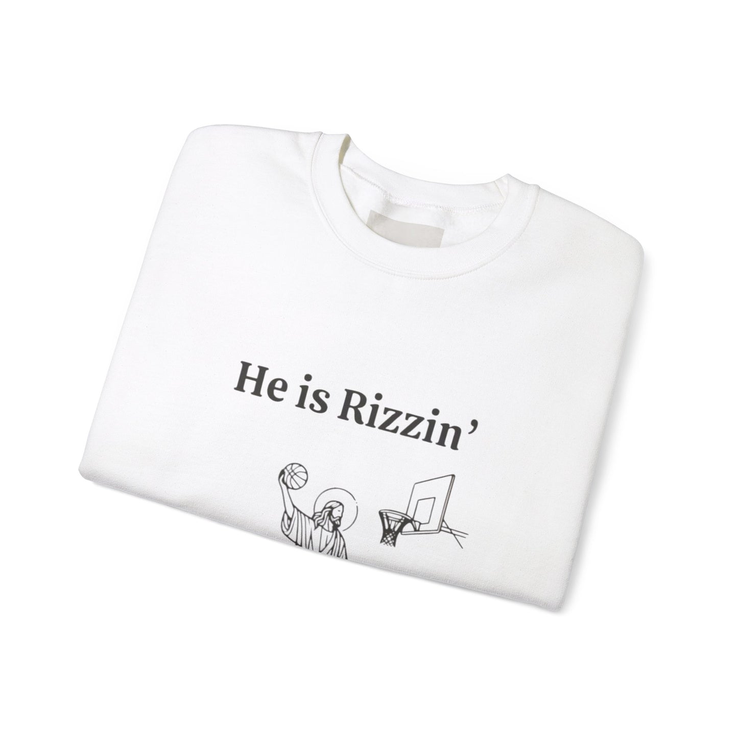 He is Rizzen, Unisex Heavy Cotton Sweatshirt