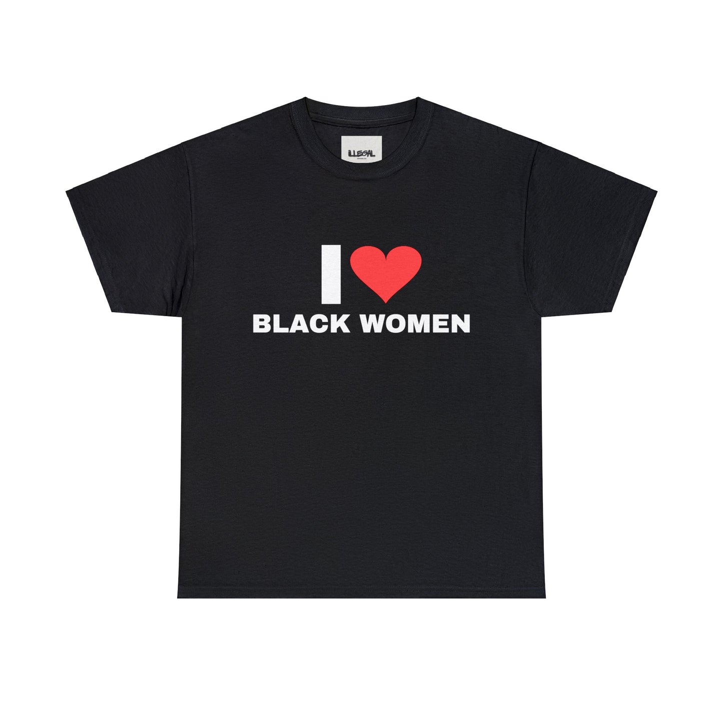 I Heart Black Women, Unisex Heavy Cotton Tee