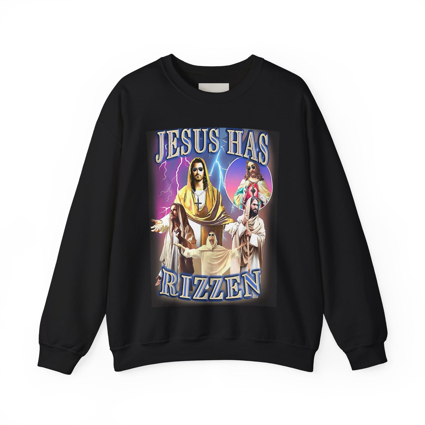 Jesus Has Rizzen, Unisex Heavy Cotton Sweatshirt