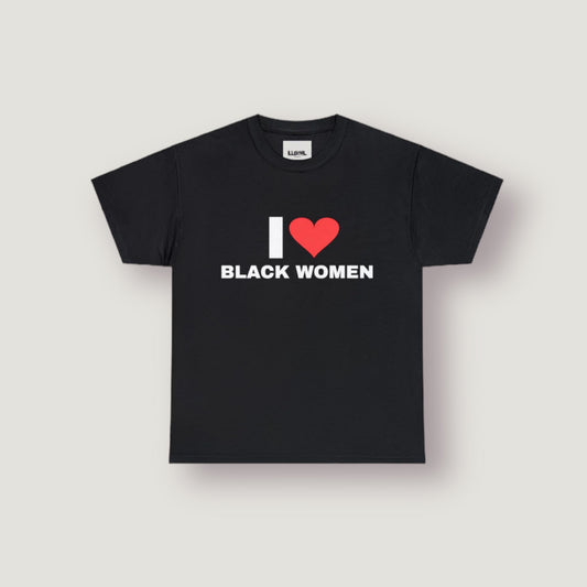 I Heart Black Women, Unisex Heavy Cotton Tee